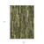 9' X 12' Olive Green And Dark Olive Green Striped Washable Indoor Outdoor Area Rug