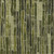9' X 12' Olive Green And Dark Olive Green Striped Washable Indoor Outdoor Area Rug