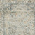 10' Blue And Ivory Floral Medallion Distressed Washable Runner Rug