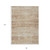 8' X 10' Copper Beige And Taupe Abstract Washable Indoor Outdoor Area Rug