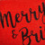 17" X 29" Red and Black Coir Merry and Bright Outdoor Christmas Door Mat