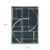 10' X 13' Blue And Ivory Geometric Area Rug