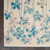 8' X 10' Ivory And Blue Floral Medallion Area Rug