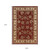 7' X 10' Red And Ivory Oriental Area Rug