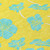 10' X 14' Yellow And Aqua Floral Washable Indoor Outdoor Area Rug