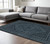 8' X 11' Blue And Teal Medallion Area Rug With Fringe