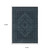 8' X 11' Blue And Teal Medallion Area Rug With Fringe