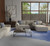 5' X 8' Blue And Gray Geometric Hand Tufted Area Rug