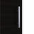 23" Black Wood Nightstand