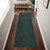 8' Green Hand Woven Runner Rug