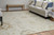 8' X 10' Tan and Gray Wool Floral Hand Knotted Area Rug