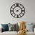 Iron Analog Round Wall Clock