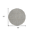 8' Gray Gold And Ivory Round Polka Dot Washable Indoor Outdoor Area Rug