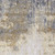 8' Ivory Gray and Brown Abstract Power Loom Worn Faded Runner Rug