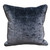 Plutus Bleu Velour Blue Luxury Throw Pillow