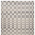 4' X 6' Gray and Beige Checkered Distressed Area Rug
