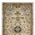 8' Ivory And Blue Oriental Runner Rug