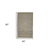 5' X 8' Blue And Beige Jute Striped Flatweave Handmade Area Rug