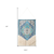 26" X 45" Blue Aqua and Ivory Floral Cotton Macrame Hanging Tapestry Wall Decor