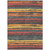 8' X 10' Granite Gray Copper And Yellow Striped Washable Indoor Outdoor Area Rug