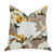 Plutus Maya De Aqua Floral Multi Color Luxury Throw Pillow 
