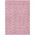 10' X 14' Pink And Ivory Geometric Washable Indoor Outdoor Area Rug