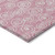 10' X 14' Pink And Ivory Geometric Washable Indoor Outdoor Area Rug