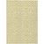 3' X 5' Gold And Ivory Medallion Washable Indoor Outdoor Area Rug