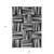 9' X 12' Black Gray And Ivory Geometric Washable Indoor Outdoor Area Rug