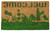 18" X 30" Beige and Green Coir Trees Welcome Outdoor Door Mat