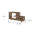 47" Brown Cabinet Enclosed Storage TV Stand