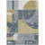 8' X 10' Gray And Gold Geometric Washable Indoor Outdoor Area Rug