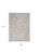 5' X 7' Gray and Pink Floral Power Loom Area Rug