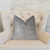 Plutus Dusky Gem Blue and Silver Luxury Throw Pillow