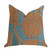Plutus Golden Arabella Vine in Green and Bronze Tones Luxury Throw Pillow 