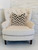 Plutus Oblique Zigzag Luxury Throw Pillow in Beige Tones
