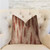 Plutus Stormy Pine Orange and Beige Luxury Throw Pillow