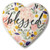 Heart Stone Floral Blessed 