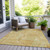 10' X 14' Gold Copper And Brown Geometric Washable Indoor Outdoor Area Rug