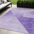 5' X 8' Purple And Ivory Abstract Washable Indoor Outdoor Area Rug