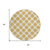8' Gold And Ivory Round Polka Dot Washable Indoor Outdoor Area Rug