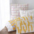 24" Ivory Cotton Blend Throw Pillow with Embroidery