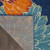 8' Blue Floral Runner Rug