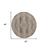 4' Ivory Brown And Gray Floral Distressed Round Rug