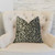 Plutus Wild Cheetah Taupe and Black Handmade Luxury Pillow