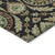 8' X 10' Black Gold And Copper Floral Washable Indoor Outdoor Area Rug