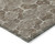 9' X 12' Chocolate And Beige Geometric Washable Indoor Outdoor Area Rug