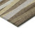 8' X 10' Brown Beige And Gray Striped Washable Indoor Outdoor Area Rug