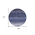 8' Navy Blue And Ivory Round Ombre Washable Indoor Outdoor Area Rug