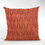 Plutus Red Tucked Solid Color Luxury Throw Pillow